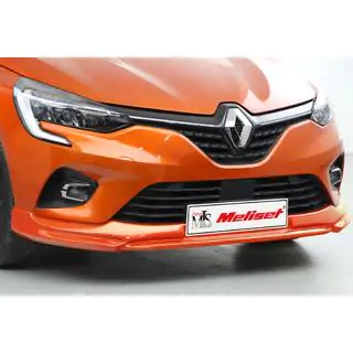 Накладка на передний бампер (под покраску) Renault Clio V 2019- гг. фото 1