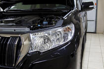 Toyota Land Cruiser Prado 150 2009-2023 гг. Ресничка на фару водительская сторона (для рефлекторной) фото 1