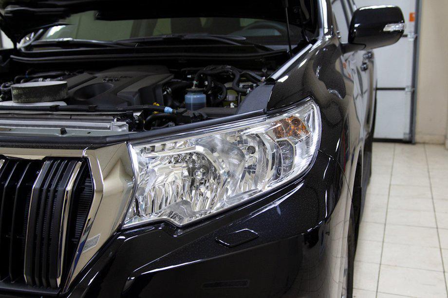 Toyota Land Cruiser Prado 150 2009-2023 гг. Ресничка на фару водительская сторона (для рефлекторной) Image