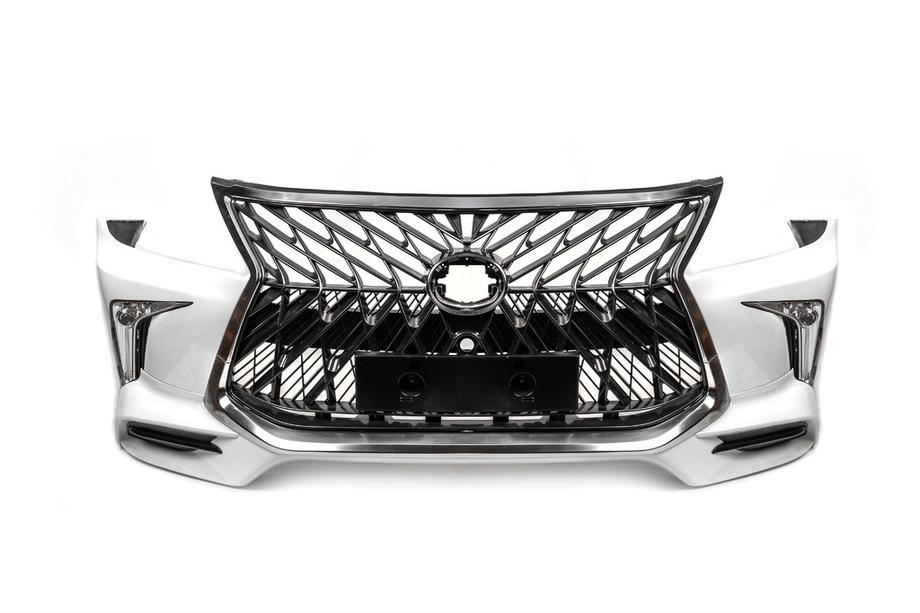 Lexus LX570/450d 2008-2022 гг. Комплект мини-рестайлинга с модели 2008-2015 на TRD Sport (бампер, фары) Фото 6