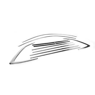 Полный комплект окантовки окон нержавейка (10 шт.) Skoda Scala 2018- гг. фото 3