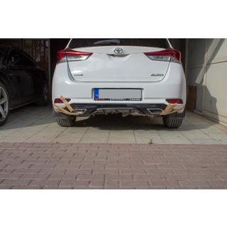Диффузор заднего бампера (2016-2018, грунт под покраску) Toyota Auris 2012-2018 гг. фото 3