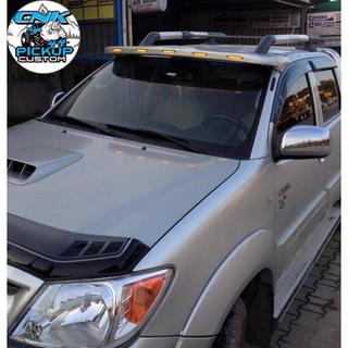 Козырек Лобового Стекла (Meliset LED) Toyota Hilux 2015- гг. фото 1