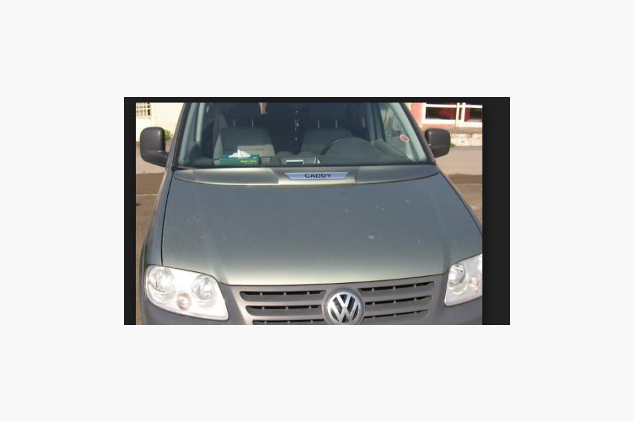 Volkswagen Caddy 2004-2010 гг. Накладка на капот (под покраску) Image