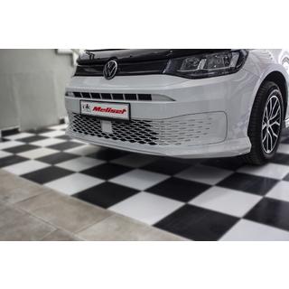 Накладка на передний бампер (под покраску) Volkswagen Caddy 2020- гг. фото 1
