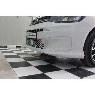Накладка на передний бампер (под покраску) Volkswagen Caddy 2020- гг. фото 4