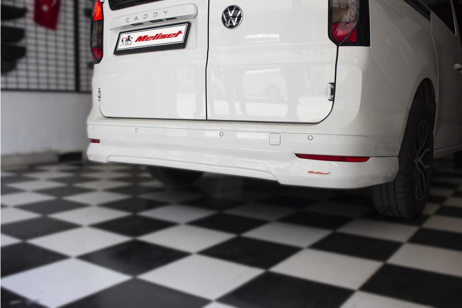 Volkswagen Caddy 2020- гг. Накладка на задний бампер (грунтованная под покраску) Image