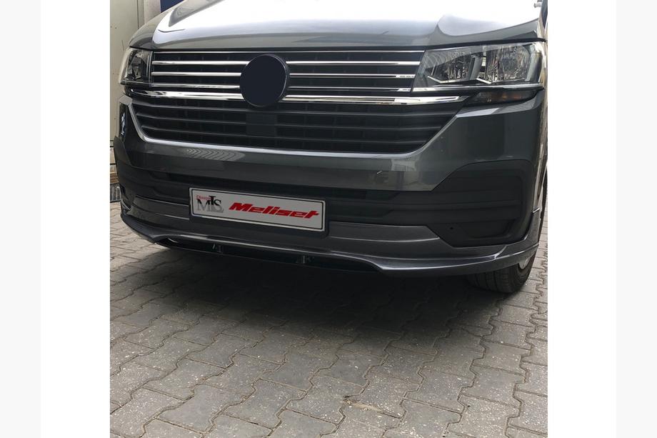 Volkswagen T6 2015-2024 гг. Накладка на передний бампер 2019+ (грунт под покраску) Image