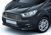 Ford Courier 2014-2023 гг. Накладки на решетку Carmos (2014-2018, 6 шт, нержавейка) фото 1
