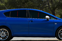 Seat Leon 2005-2012 гг. Накладки на окна нержавеющая сталь Carmos (6 шт) фото 1