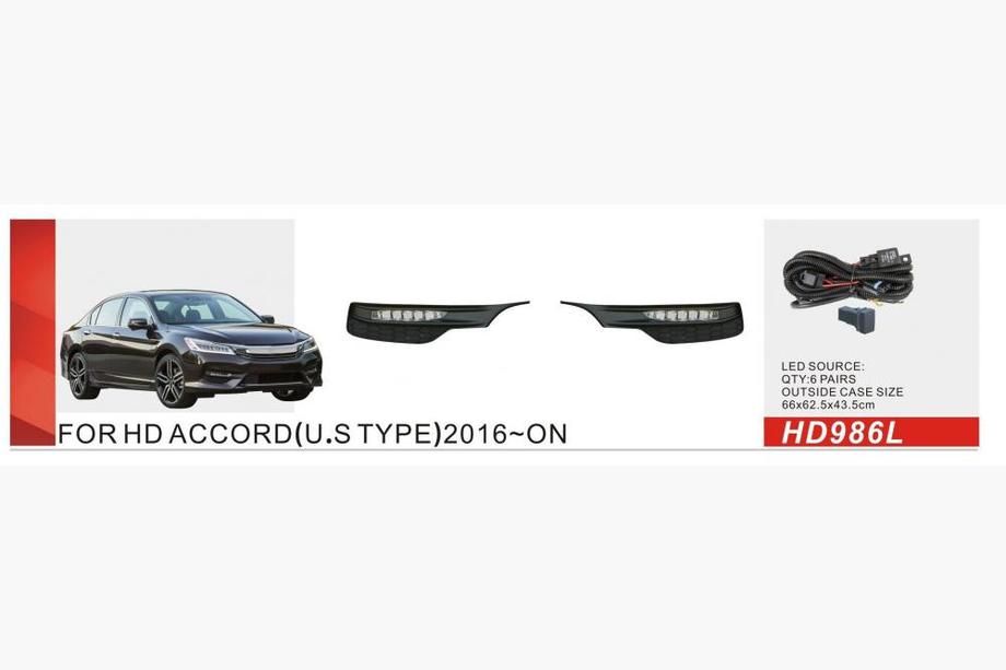 Honda Accord X 2017-2022 гг. Противотуманные фары US-type (2017-2020, LED) Image