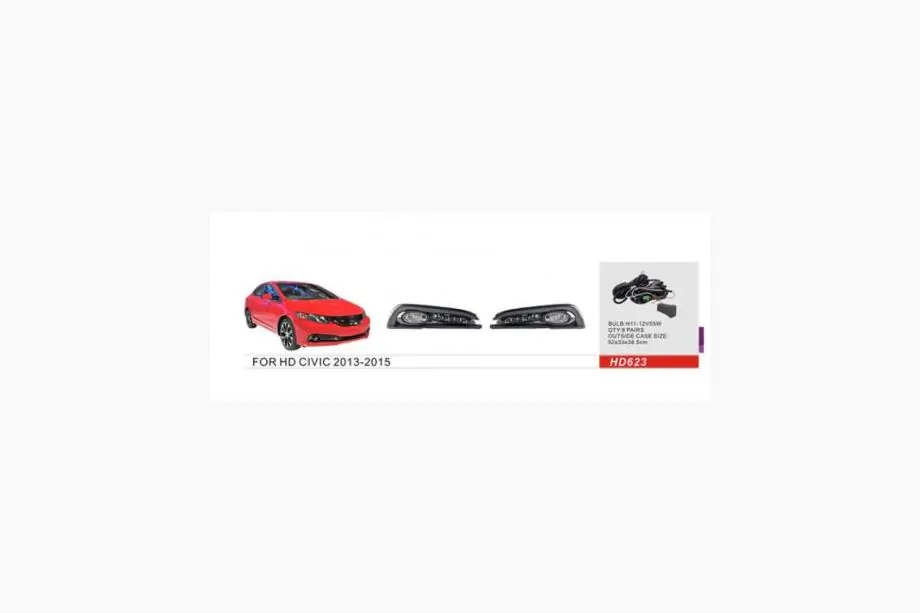 Honda Civic Sedan IX 2011-2016 гг. Противотуманные фары 2013-2015 (Галогенные) Image