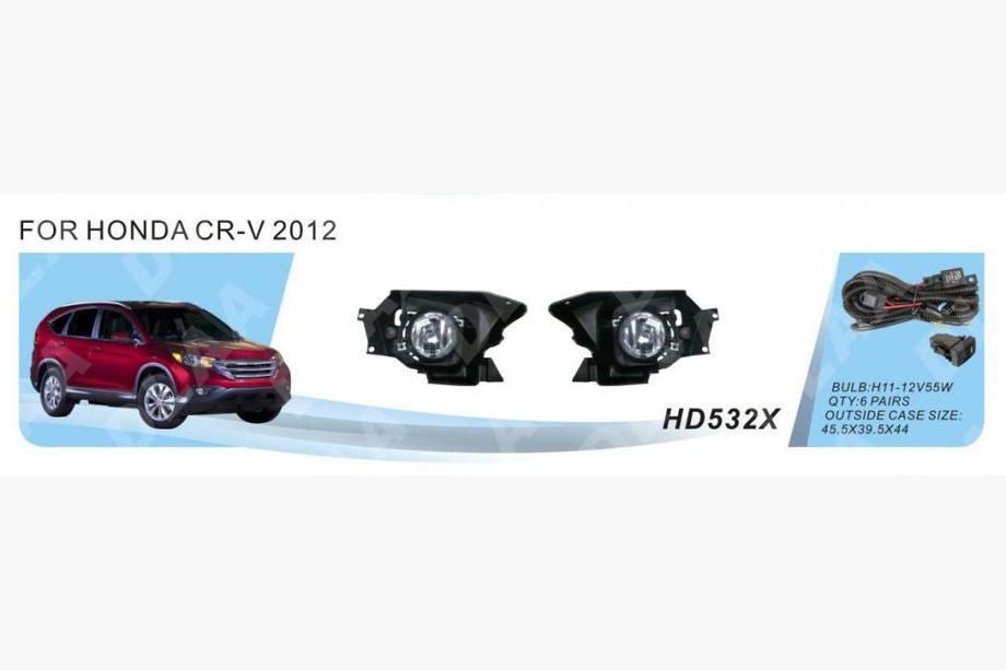 Honda CRV 2012-2016 гг. Противотуманные фары 2012-2014 (Галогенные) Image