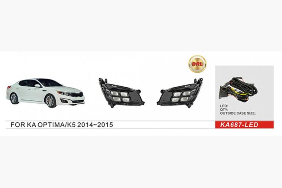 Kia Optima 2010-2016 гг. Противотуманные фары 2013-2015 (Галогенные) Image