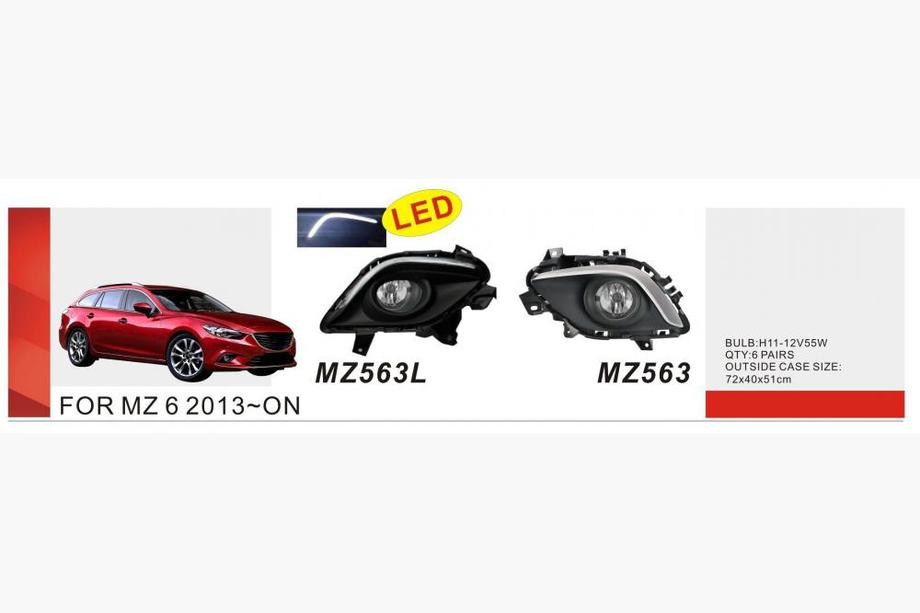 Mazda 6 2012-2024 гг. Противотуманные фары 2013-2015 (2 шт, галогенные) Image