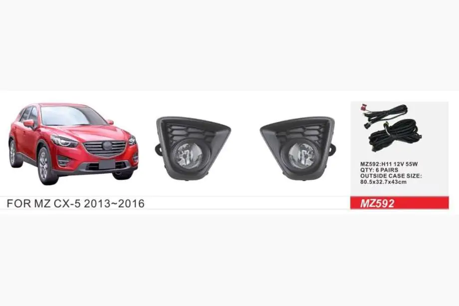 Mazda CX-5 2012-2017 гг. Противотуманные фары (2 шт, галогенные) Image