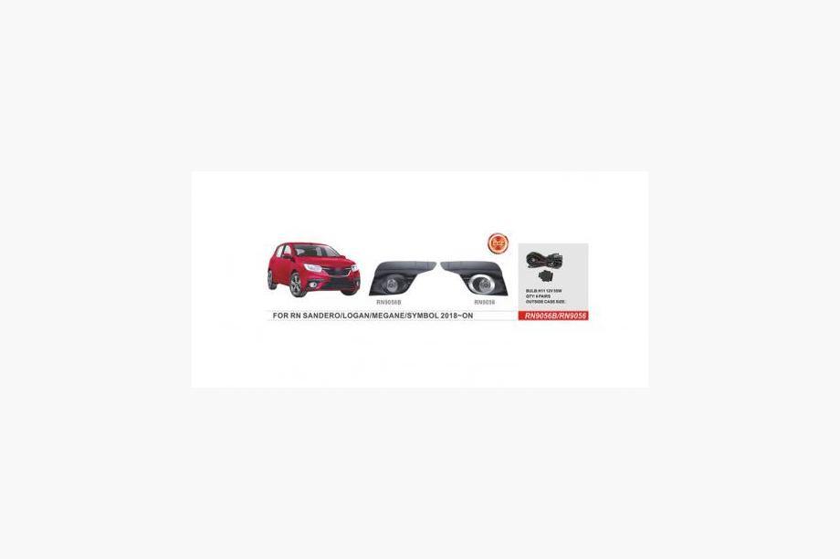 Renault Logan II 2013-2022 гг. Противотуманные фары 2018-2021 (2 шт, галогенные) Image
