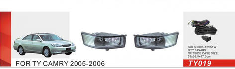 Toyota Camry 2001-2006 гг. Противотуманные фары (2 шт, галогенные) фото 1