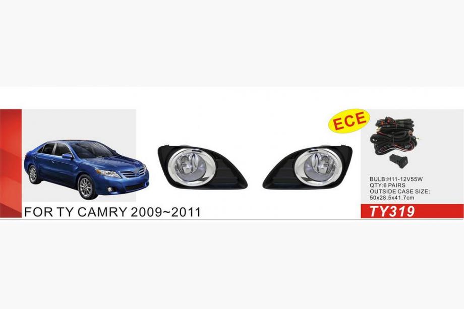 Toyota Camry 2006-2011 гг. Противотуманные фары 2009-2011 (2 шт, галогенные) Image