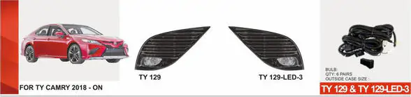 Toyota Camry 2017–2023 гг. Противотуманные фары LED US-type (2 шт) фото 1