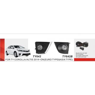 Противотуманные фары 2013-2016 (2 шт, Галогенные) Toyota Corolla 2013-2019 гг. фото 2
