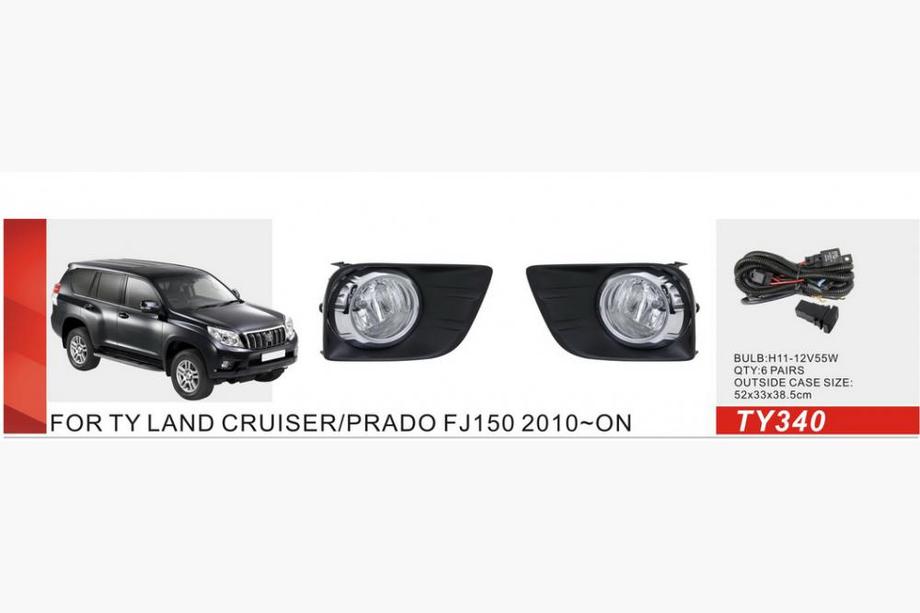 Toyota Land Cruiser Prado 150 2009-2023 гг. Противотуманные фары 2010-2013 (2 шт, галогенные) Image