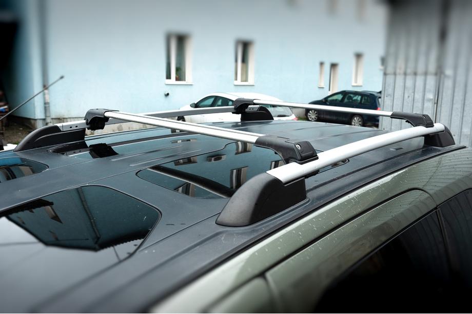 Peugeot Partner Tepee 2008-2018 гг. Поперечины на рейлинги с замком Skybar V1 (2 шт) Image
