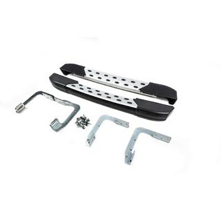 Боковые пороги DOT-Line за колесом (2 шт., Алюминий) Volkswagen Crafter 2006-2016 гг. фото 2
