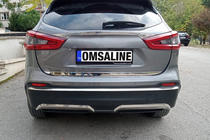 Nissan Qashqai 2014-2021 гг. Накладка на задний бампер нержавейка фото 5