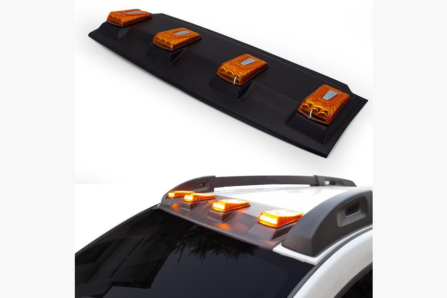Dacia Duster 2008-2018 гг. Козырек лобового стекла V2 (LED) Image