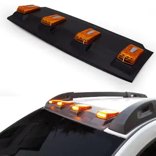 Козырек лобового стекла V2 (LED) Renault Duster 2018-2024 гг. фото 1