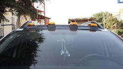 Dacia Duster 2018-2024 гг. Козырек лобового стекла V2 (LED) фото 5