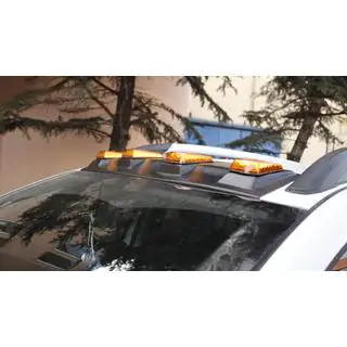Козырек лобового стекла V2 (LED) Dacia Duster 2018-2024 гг. фото 3