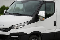 Iveco Daily 2014- гг. Хромированные Накладки на Зеркала (2 шт пластик) фото 1