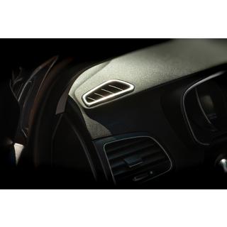 Накладка на внутренние воздуховоды (2 шт, нержавейка) Renault Megane IV 2016-2025 гг. фото 3