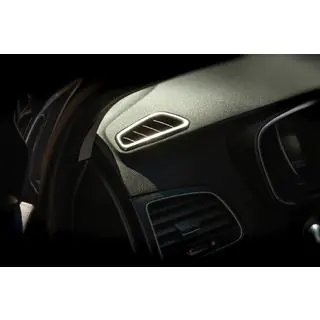 Накладка на внутренние воздуховоды (2 шт, нержавейка) Renault Megane IV 2016-2025 гг. фото 3