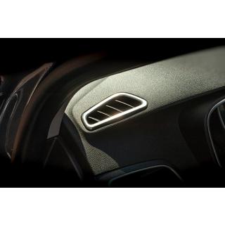 Накладка на внутренние воздуховоды (2 шт, нержавейка) Renault Megane IV 2016-2025 гг. фото 2