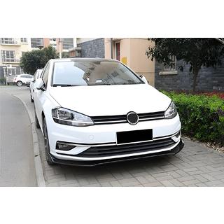 Передний бампер Лип спойлер (для заводского бампера, 2017-2020, ABS пластик) Volkswagen Golf 7/E-Golf 2012-2020 гг. фото 2