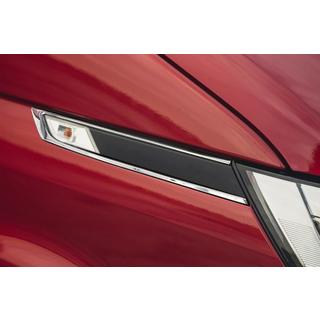 Накладки на боковые повторители 2019+ (2 шт., пластик) Volkswagen T6 2015-2024 гг. фото 1