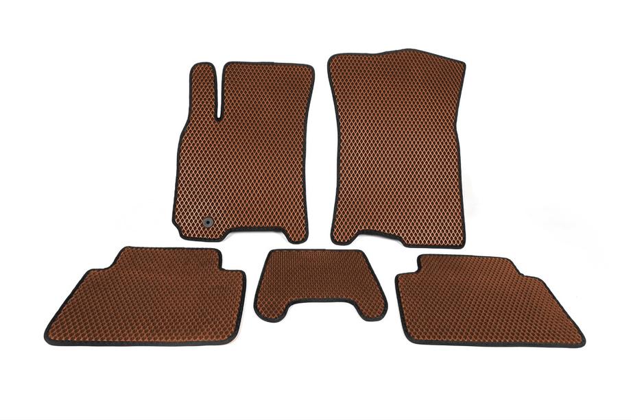 Daewoo Gentra 2013- гг. Коврики EVA (Коричневые) Image