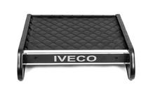 Iveco Daily 2006-2014 гг. Полка на панель (Черная с черной строчкой) фото 2