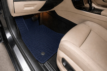 BMW 7 серия F01/F02 2008-2015 гг. Коврики EVA (для F02, Синий) фото 1
