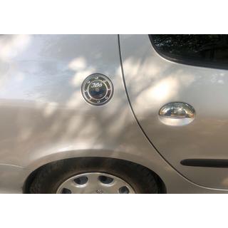 Хромированная накладка на лючок бензобака (нерж. сталь) Peugeot 206 1998-2024 гг. фото 2