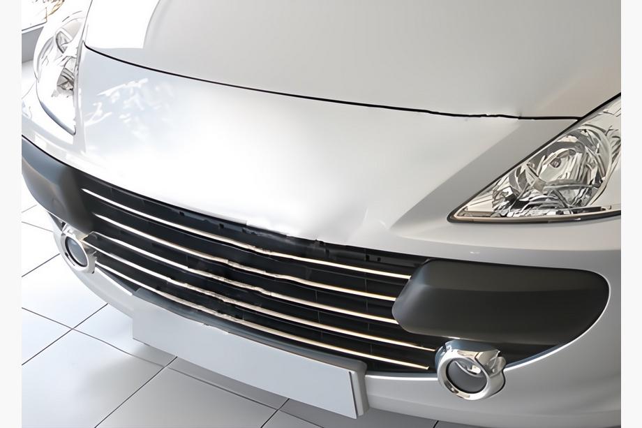 Peugeot 307 2001-2008 гг. Хром Накладки на Решетку (2005-2008, 5 шт, Нержавейка) Image