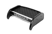 Renault Kangoo 2008–2020 гг. Полка на панель (Черная с черной строчкой) фото 1