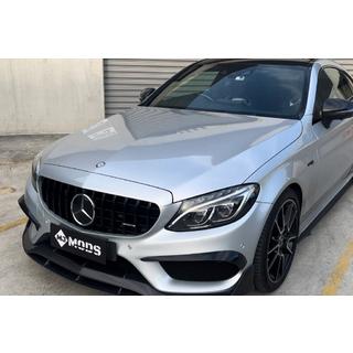 Передняя решетка Panamericana GT Черная (для Avantgarde/AMG-Line/C43 AMG) Mercedes C-сlass W205 2014-2021 гг. фото 3