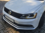 Volkswagen Jetta 2011-2018 гг. Накладка на передний бампер Lip (2010-2018, черный глянец) фото 9