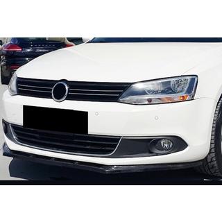 Накладка на передний бампер Lip (2010-2018, черный глянец) Volkswagen Jetta 2011-2018 гг. фото 3