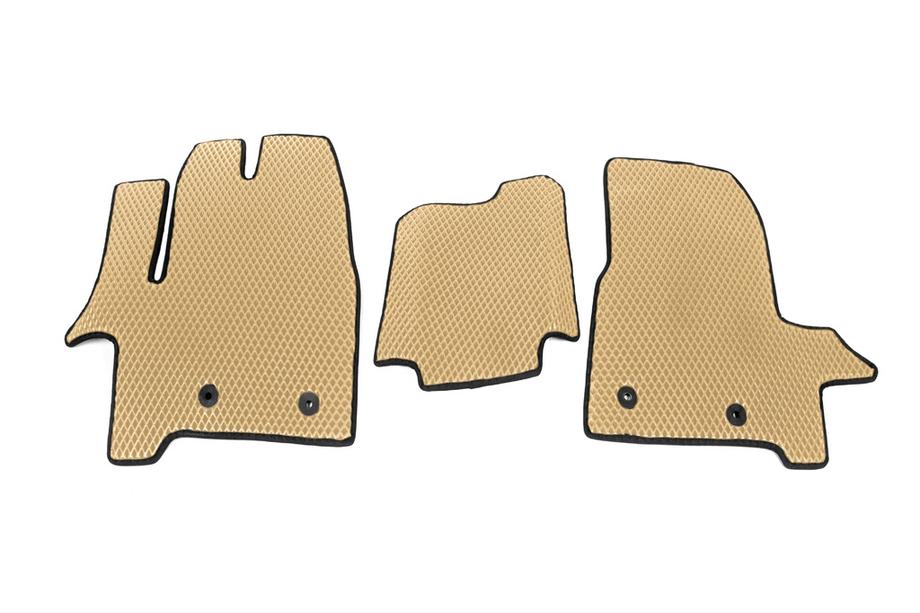 Ford Custom 2013-2022 гг. Коврики EVA (Передние, Бежевые) Image