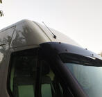 Iveco Daily 2014- гг. Козырек на лобовое стекло V2 (черный глянец, 5мм) фото 4